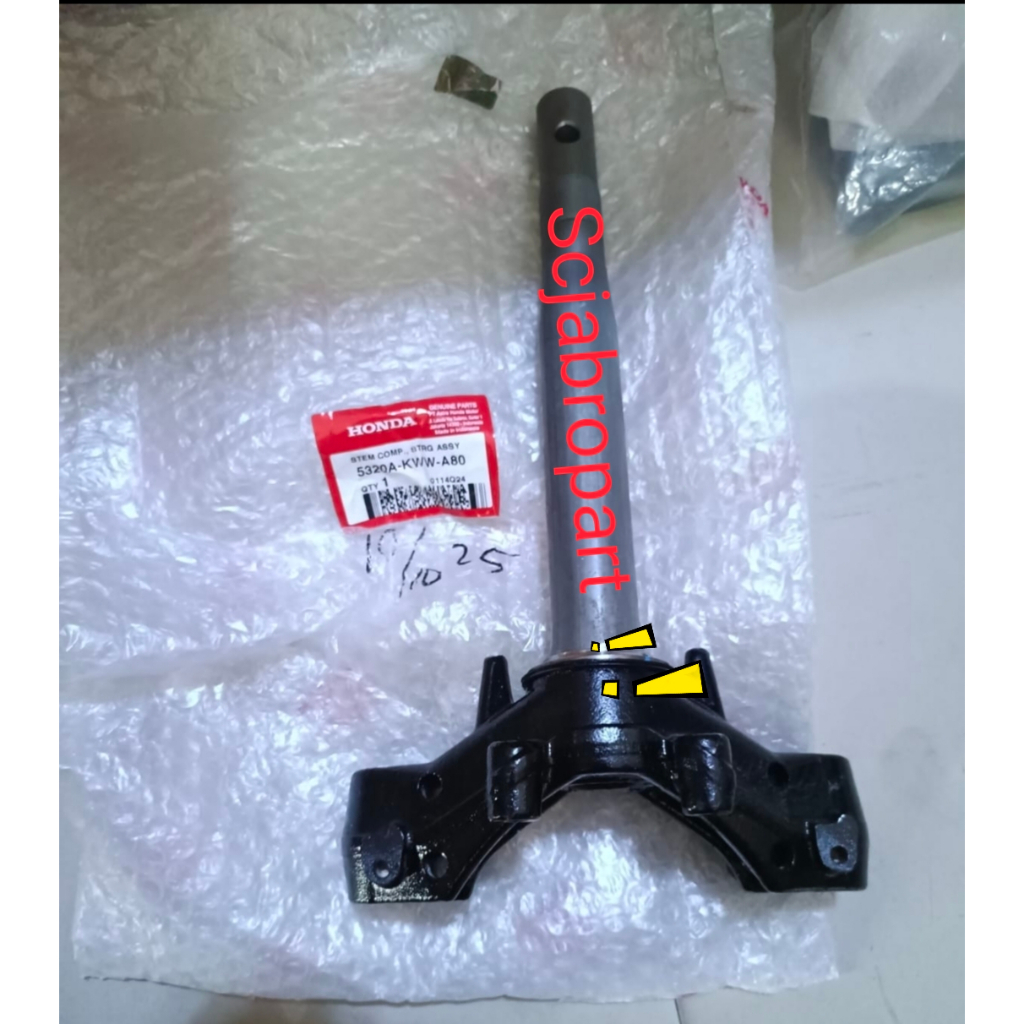 5320A KWW A80....STEM COMP., STRG ASSY HONDARevo 110 FI & Revo Fit...ORI AHM!!!