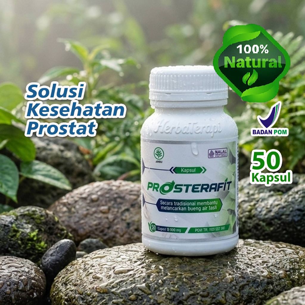 PROSTERAFIT obat prostat infeksi saluran kemih melancarkan buang air kecil kencing tersendat tidak t