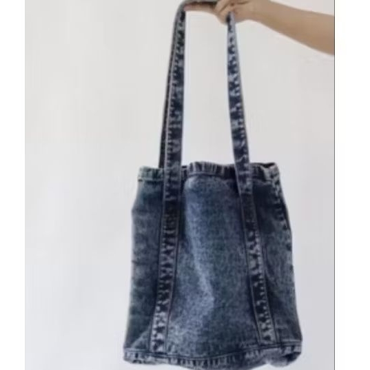 tas denim / tas jeans / tote bag / tote denim