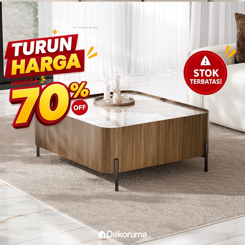 Dekoruma Tenzo POLLOCK Meja Tamu Kayu / Coffee Table