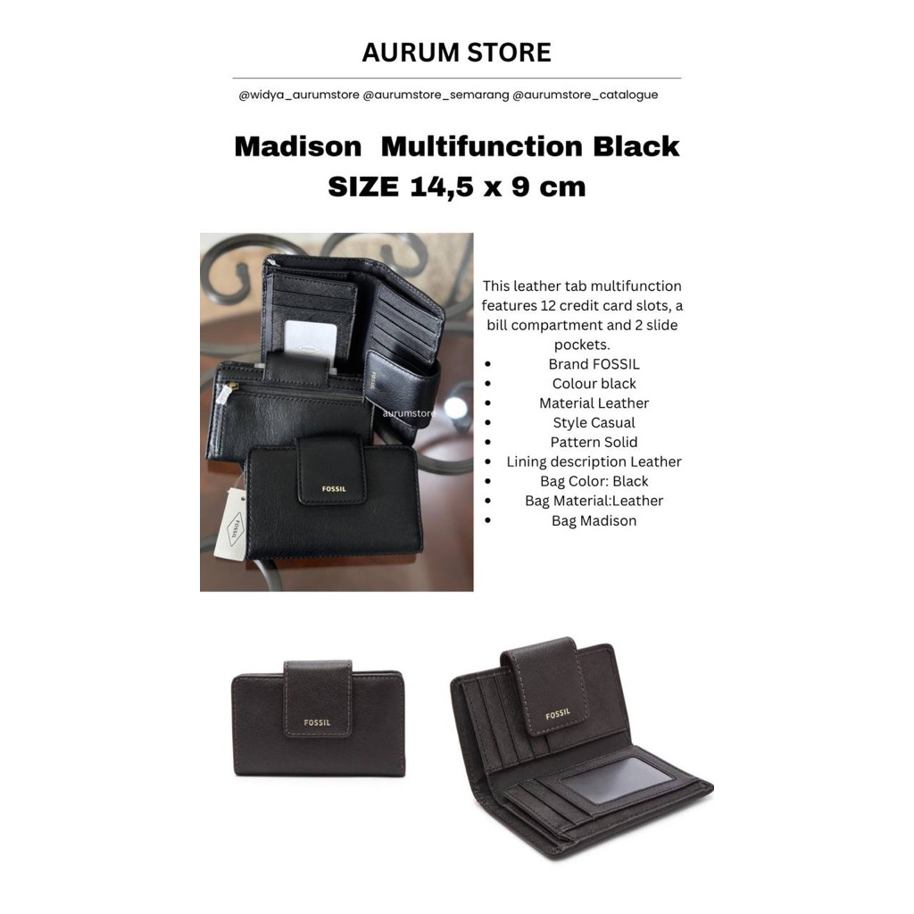 MADISON MULTIFUNCTION WALLET BLACK