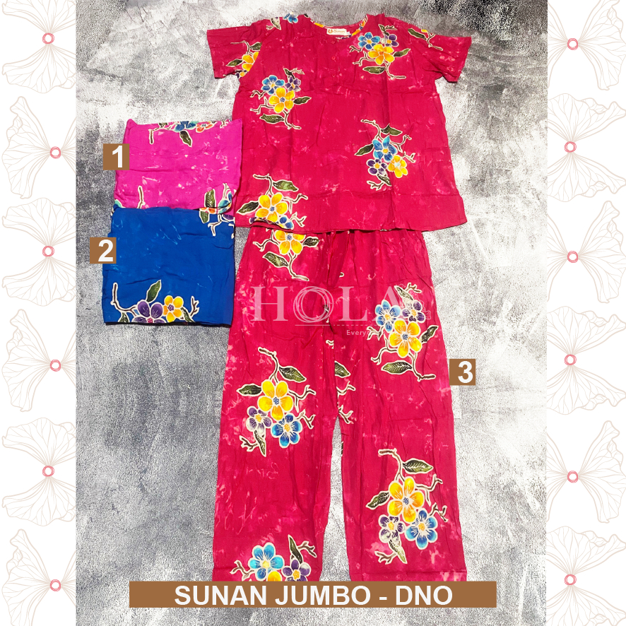HOLA_FASH | SETELAN CP SUNAN JUMBO LENGAN PENDEK, BATIK SUNAN XL