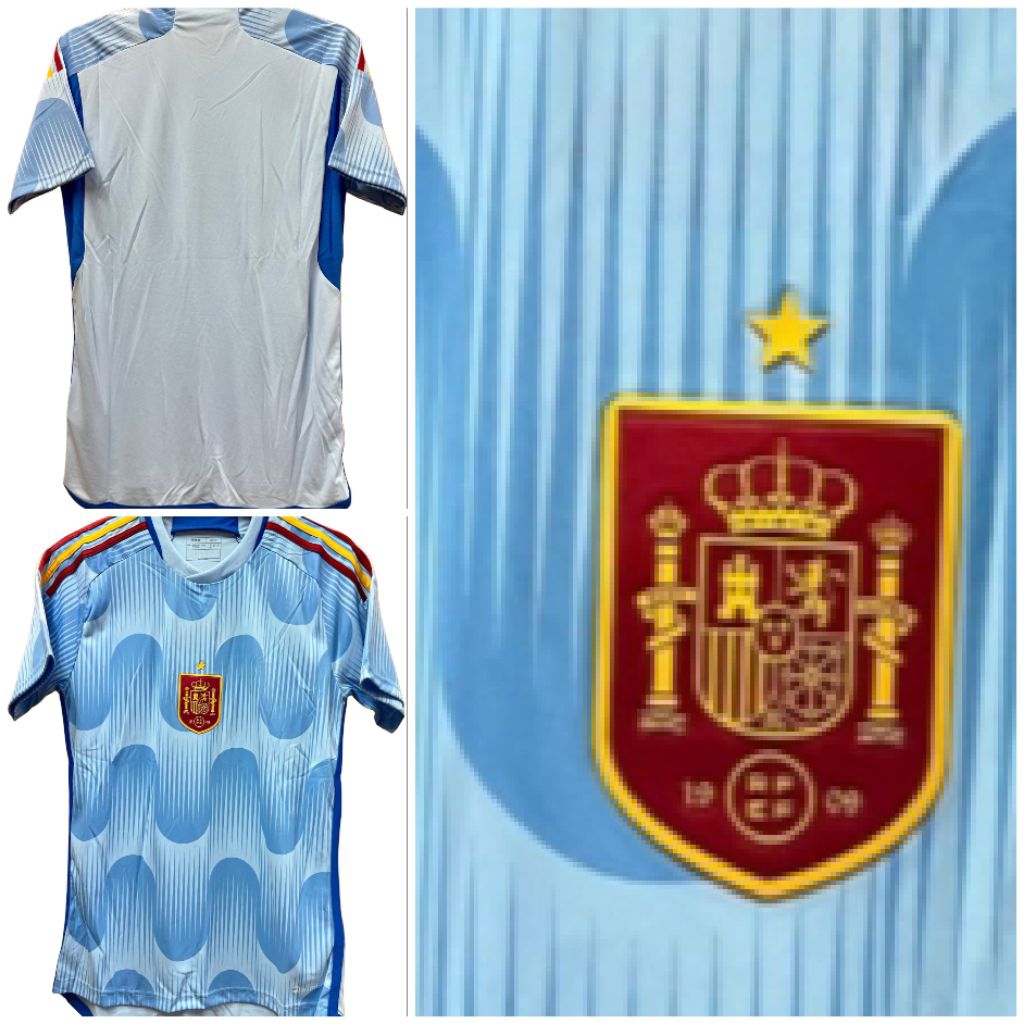 JERSEY SPAIN AWAY 2022 NEGARA 100% BEST QUALITY
