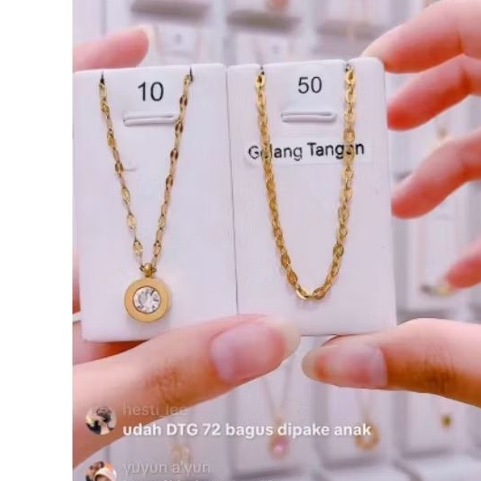 kalung emas 17k