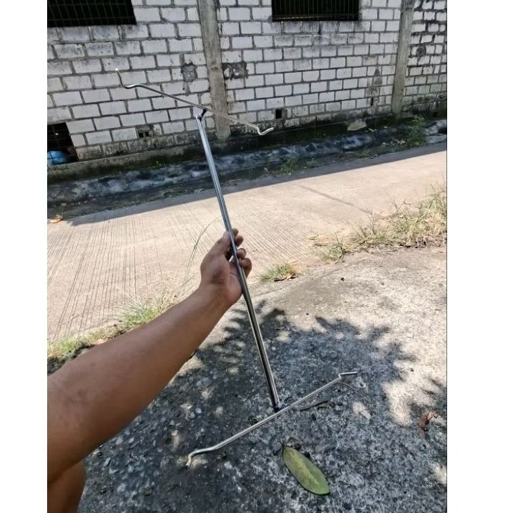 ATASAN JAGRAK H DAN 2 TEMPAT TEGEK STAINLESS STEEL