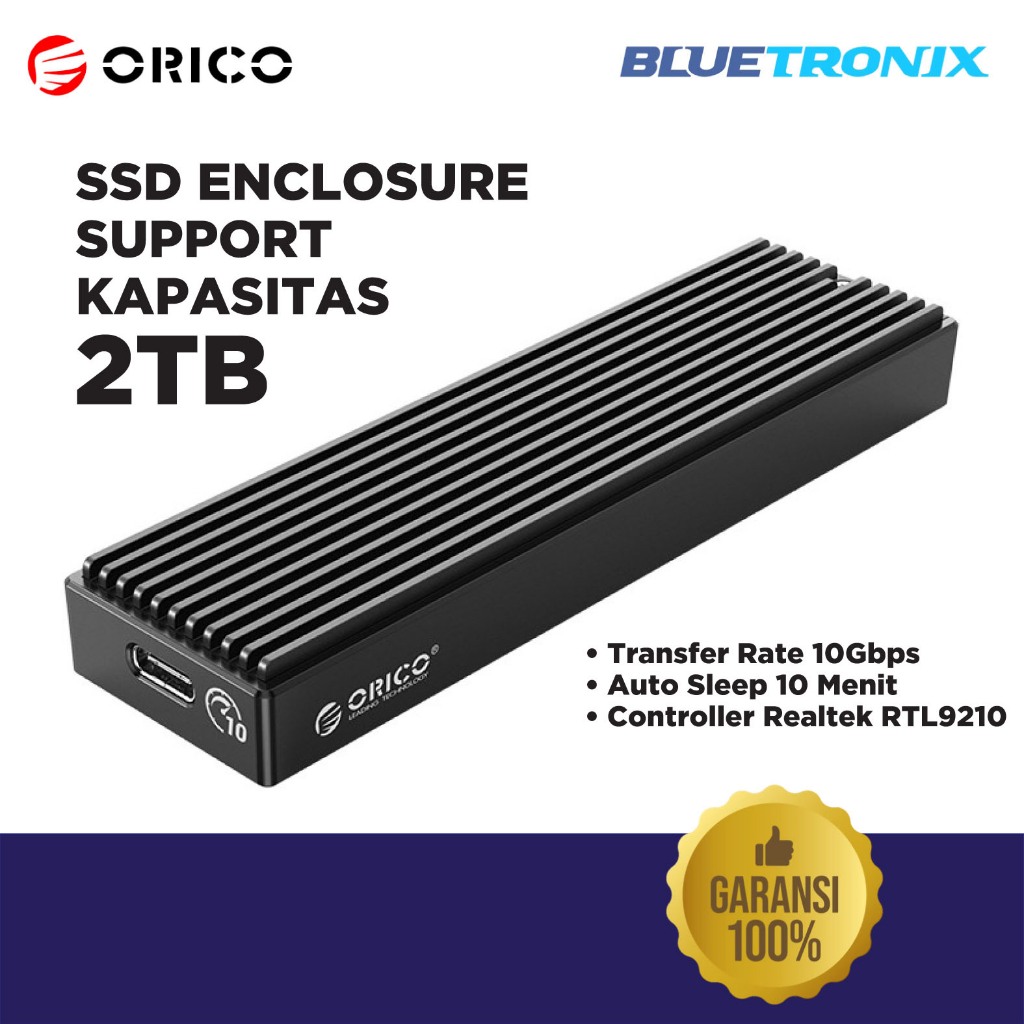 ORICO M.2 NVME SSD ENCLOSURE M2PV-C3 / M2PV-C3-BK-BP-HW