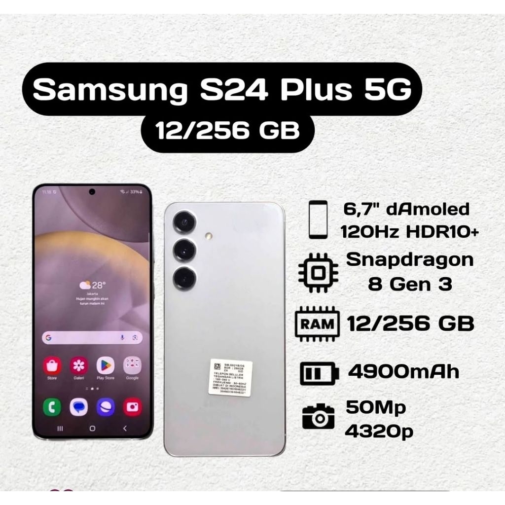 Samsung Galaxy S24 Plus 5G 12/256 GB Second