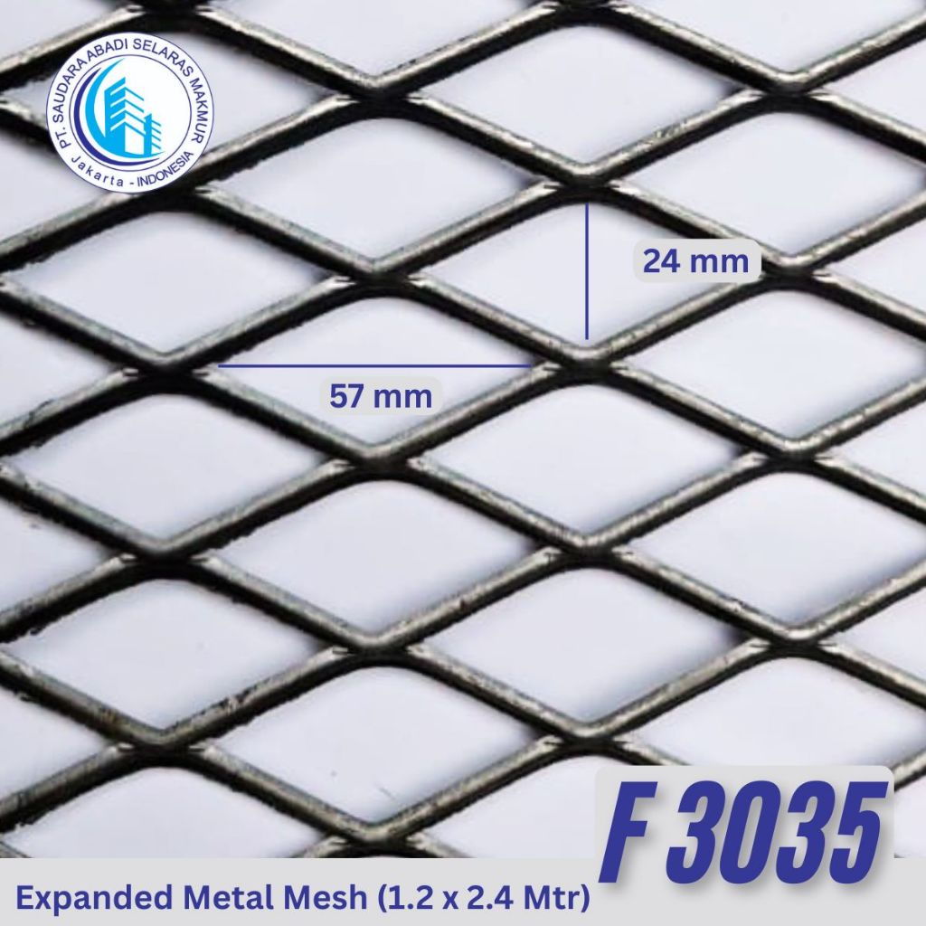 Expanded Metal 3035 / Expanded Mesh F3035 Expanda Diamond Mesh Ornamesh