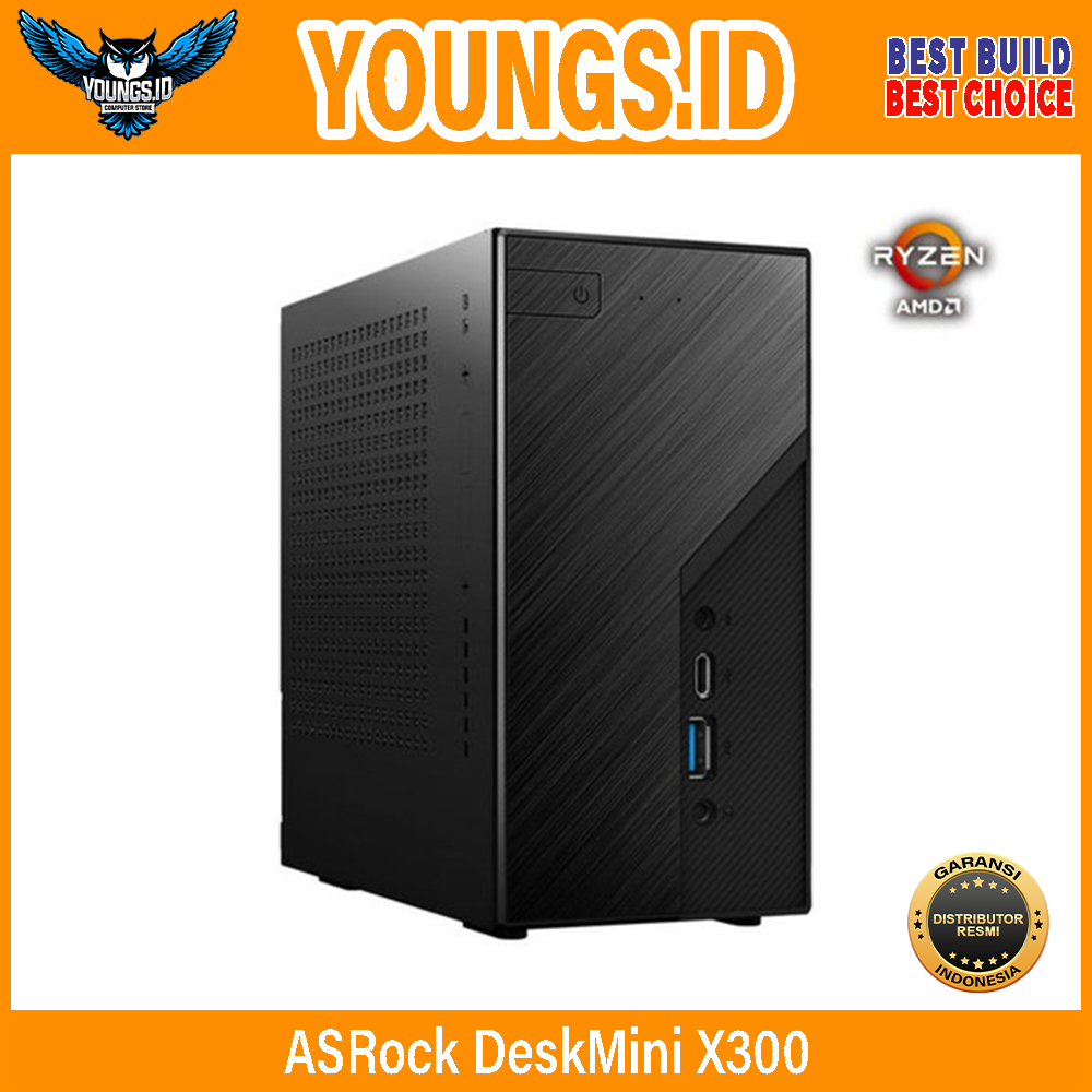 ASRock DeskMini X300 AMD AM4 BarBone | Full Set Mini PC
