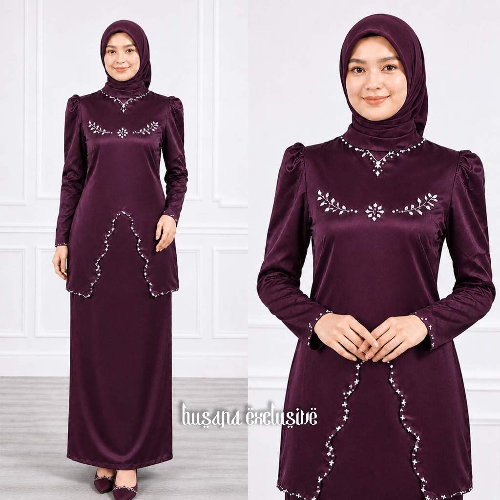 Nazwa Adinda One Set Kurung Wanita | Baju Melayu Modern Elegan & Mewah