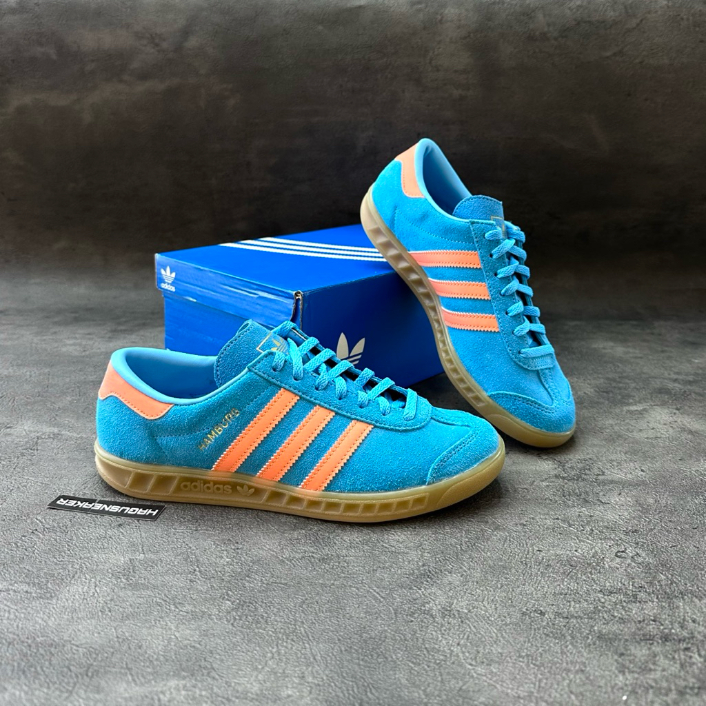 ADIDAS HAMBURG CITY SERIES [BLUE / ORANGE] #JS0682 HAGUSNEAKER GARANSI 100% ORIGINAL