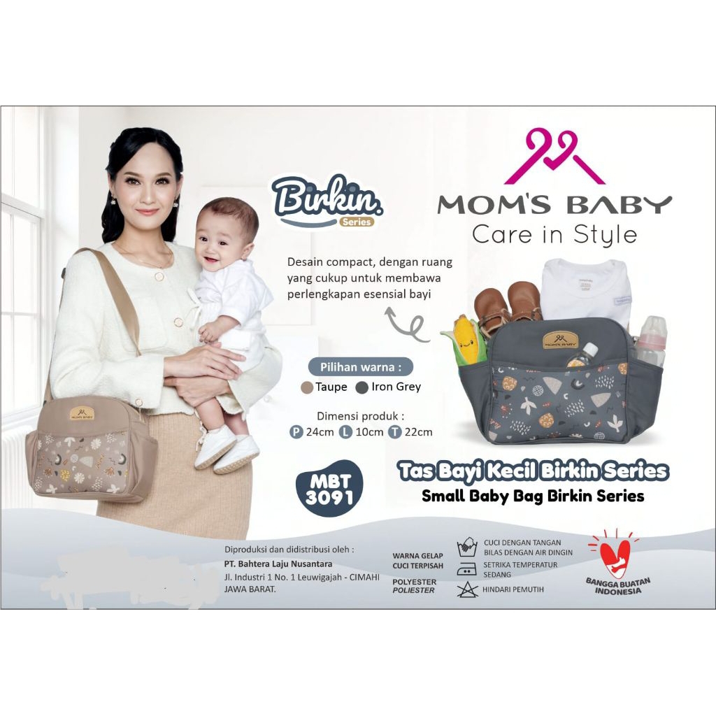 ^MOMS BABY Tas Bayi kecil BIRKIN series MBT3091