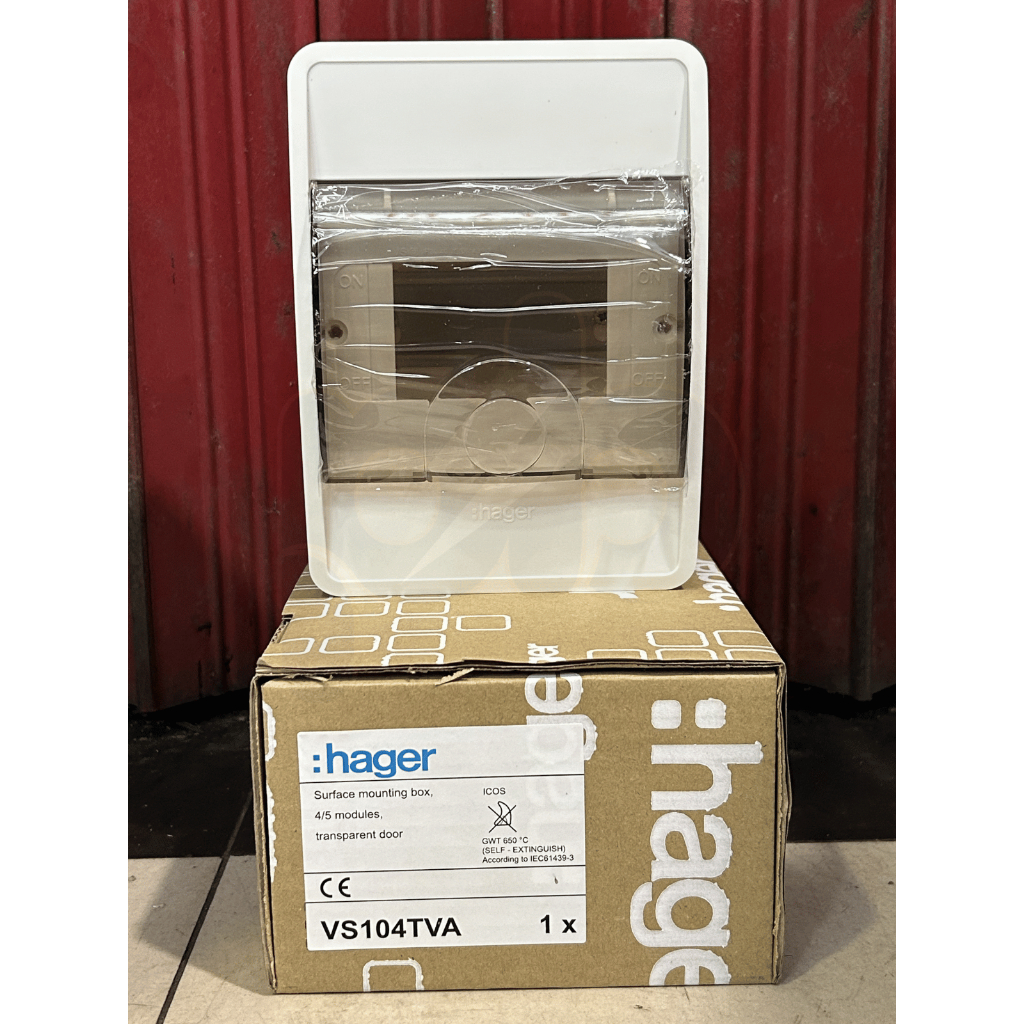 Box MCB HAGER 4 Modul VS104TVA - Panel Box MCB Tanam Inbow (Original)
