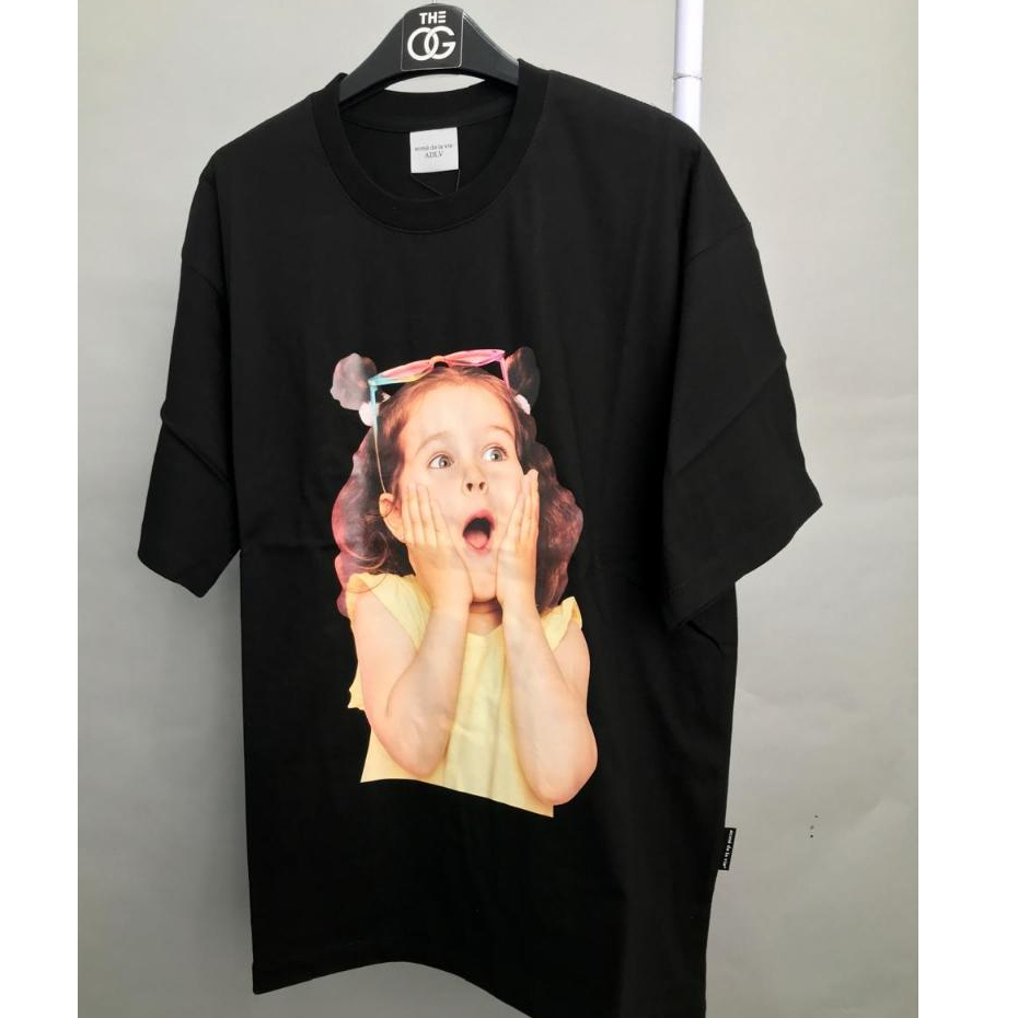 Acme De La Vie ADLV Baby Face Sunglasses Girl T-Shirt Black
