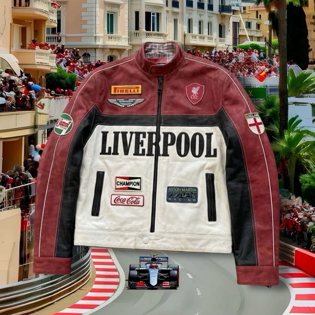 IAMYOURQL - F1 Liverpool Race Jacket Leather