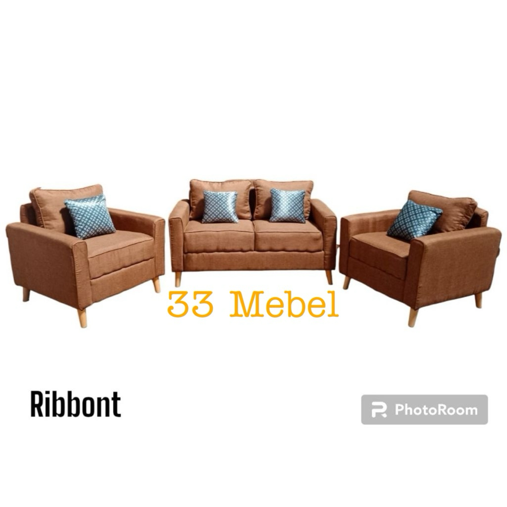 Sofa Kursi Ruang Tamu Minimalis Modern Ribbon 321 Procella PROMO