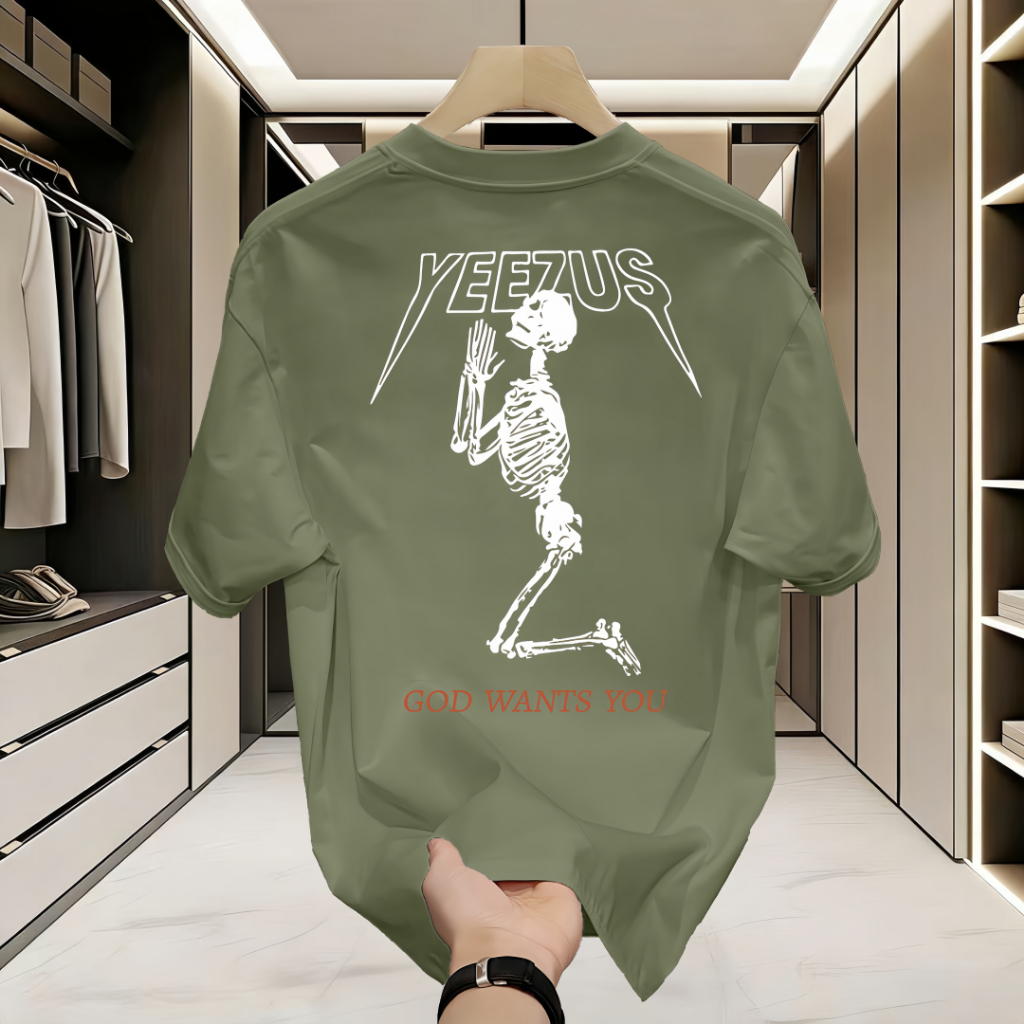 *COD* Kaos Motif Yeezus Kanye West Pria Wanita Nyaman