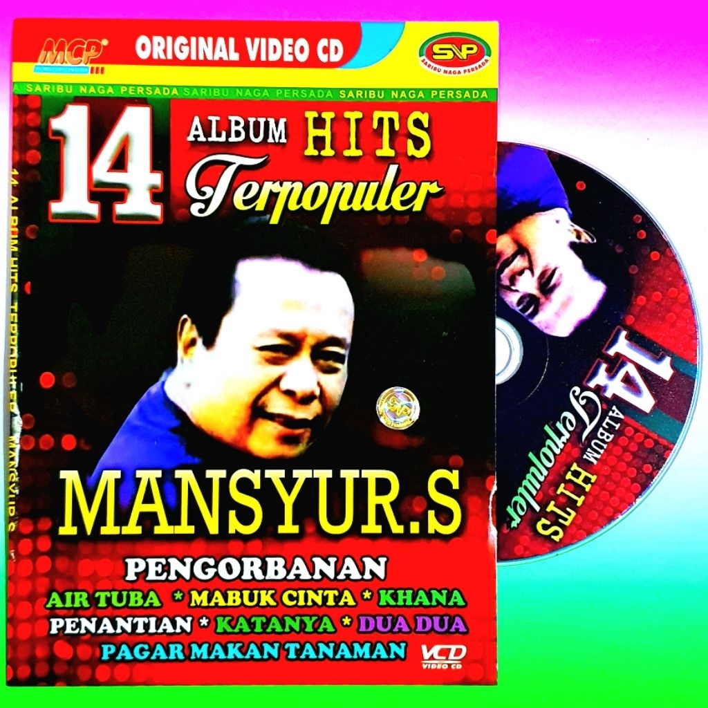 KASET VCD KARAOKE LAGU DANGDUT LAWAS ALBUM MANSYUR S