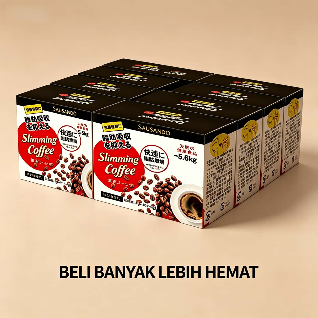 Penjualan grosir –Dapatkan Tubuh Ideal dengan Sausando Kopi Pelangsing Jepang Asli, Bantu Menurunkan