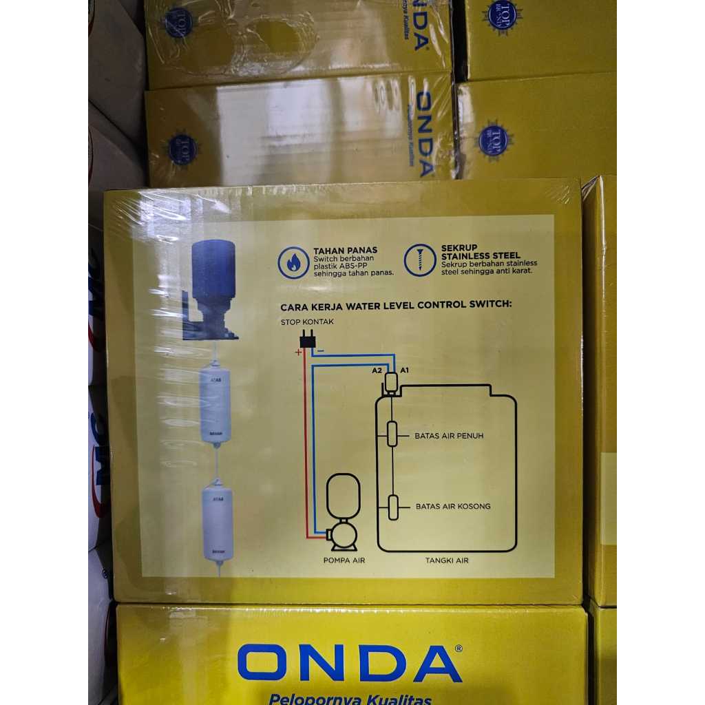 water level control switch ONDA / RADAR AIR / RADAR pelampung / RADAR otomatis / RADAR toren merk ON