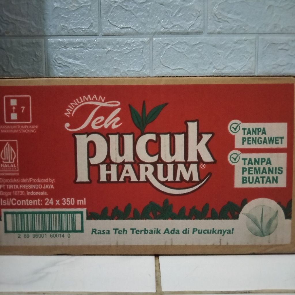 Teh pucuk harum 350ml isi 24 botol (1 dus)