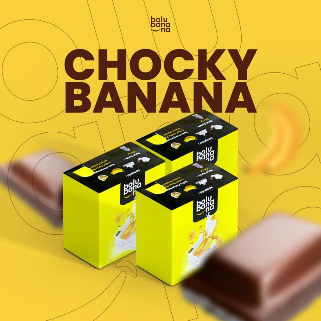 Bolu Banana Mini Bolu Pisang Legit dan Lembut Rasa Cokelat - Chocky Banana