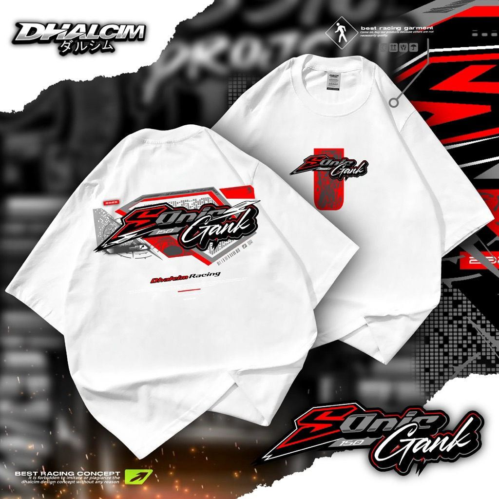 KAOS DISTRO HONDA SONIC 150 GANK FUL COTTON 24S, KAOS SONIC RACING GANK, KAOS MOTOR SONIC, KAOS HOND
