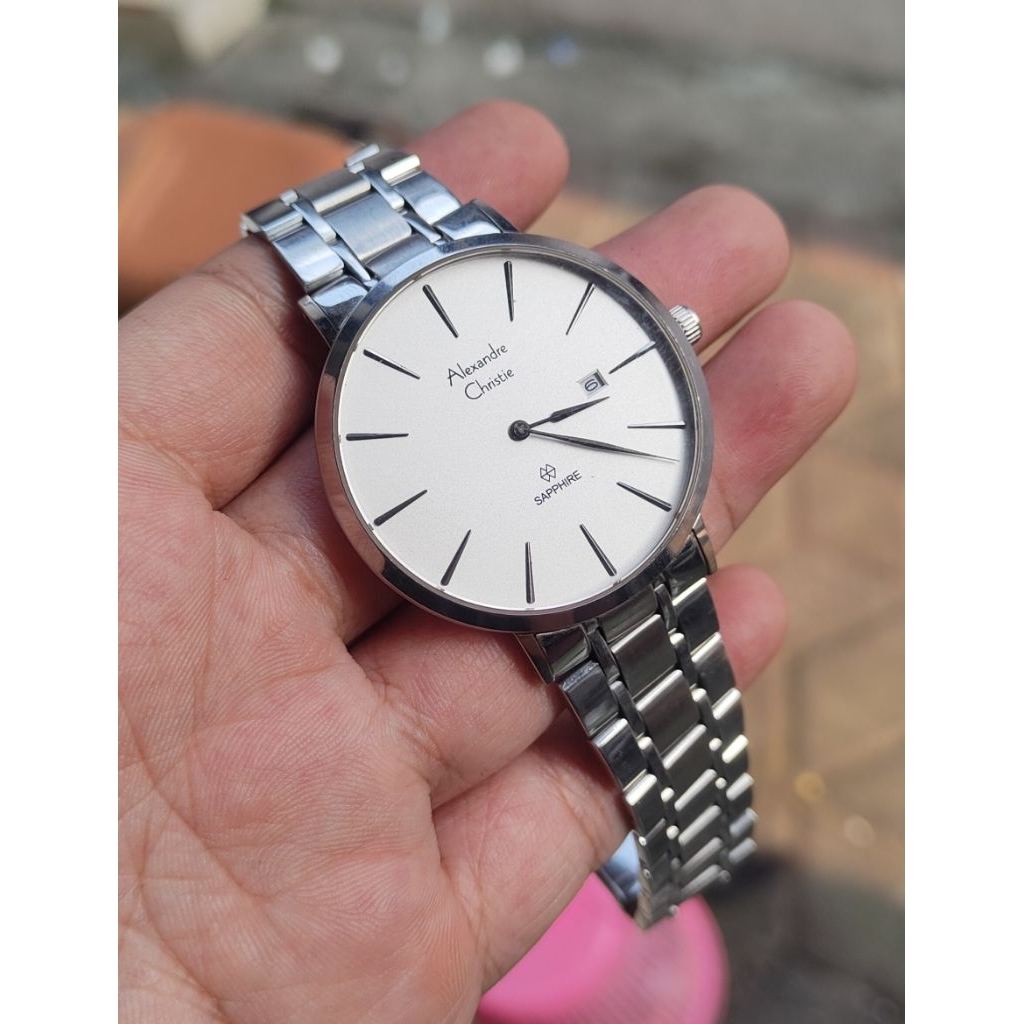 jam tangan original Alexandre Christie pria second bekas preloved