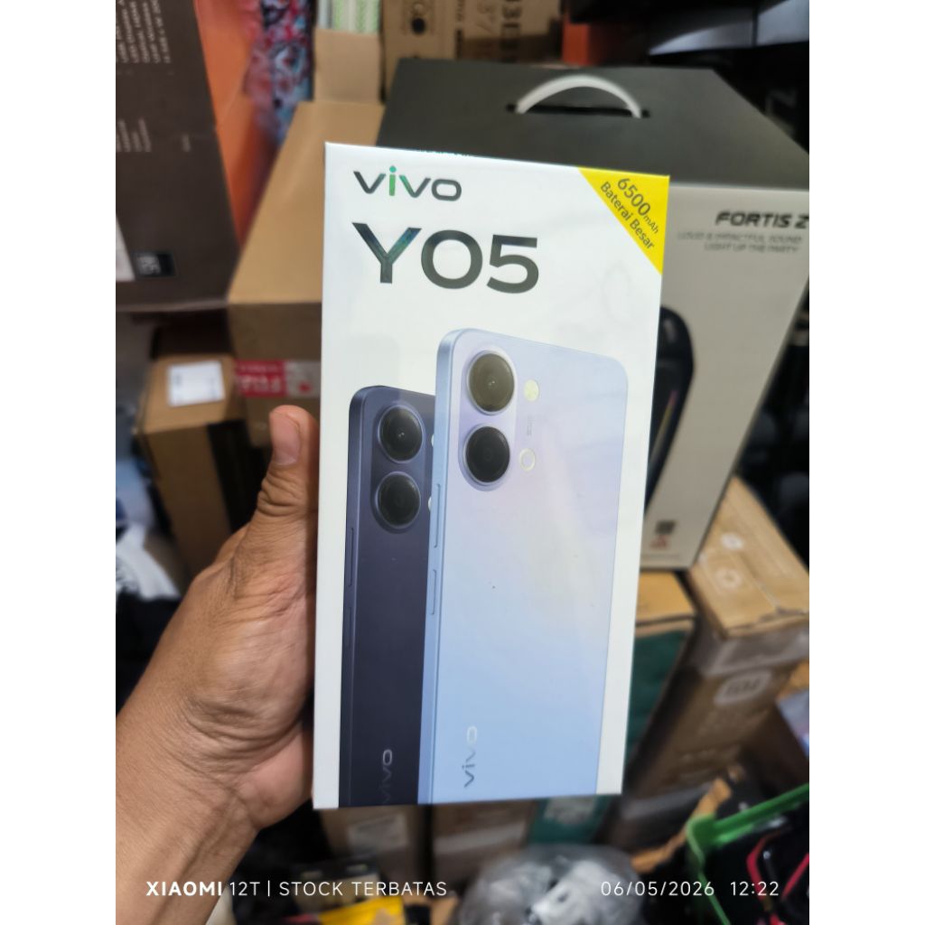 VIVO Y05 BNIB/BARU/SEGEL BELUM AKTIVASI. RAM 4GB+64GB. WARNA BIRU.