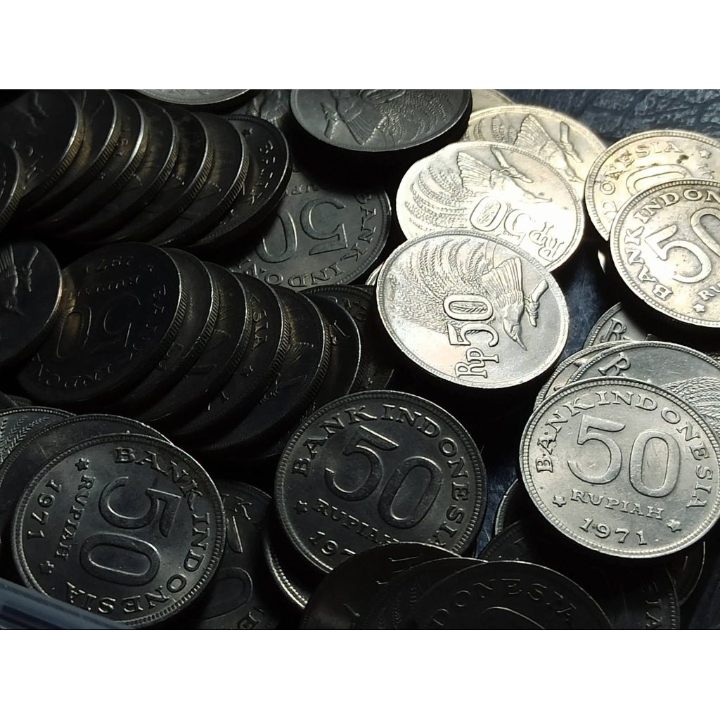 UANG KOIN KUNO 50 RUPIAH CENDRAWASIH