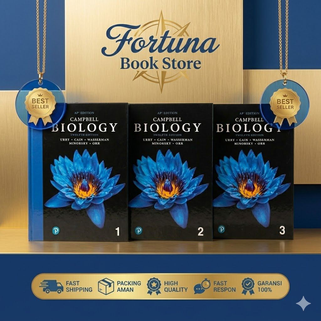 PAKET BUKU CAMPBELL BIOLOGY 12TH EDITION - LENGKAP & TERBARU