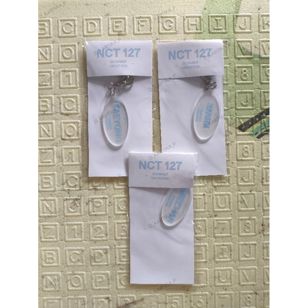 ACRYLIC KEYRING SUMMER VACATION NCT 127 TAEYONG MARK HAECHAN SEALED
