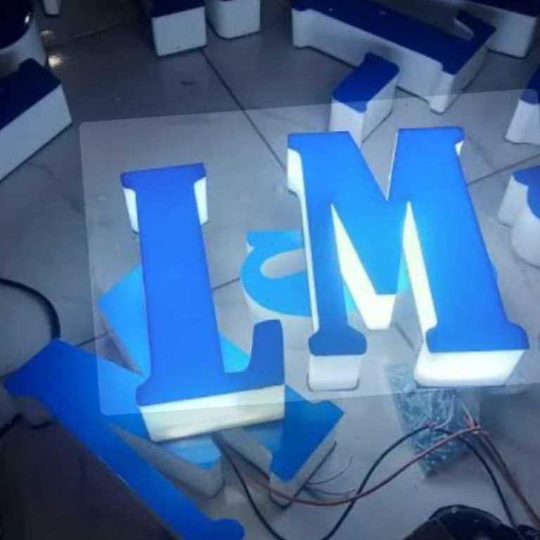 CUSTOM LOGO DAN HURUF LAMPU LED
