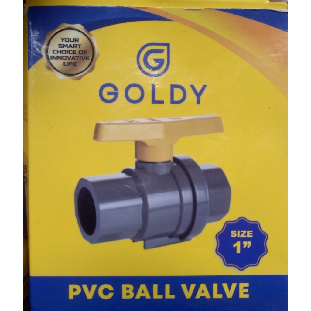 Stop Kran PVC Valve 1 Inch GOLDY