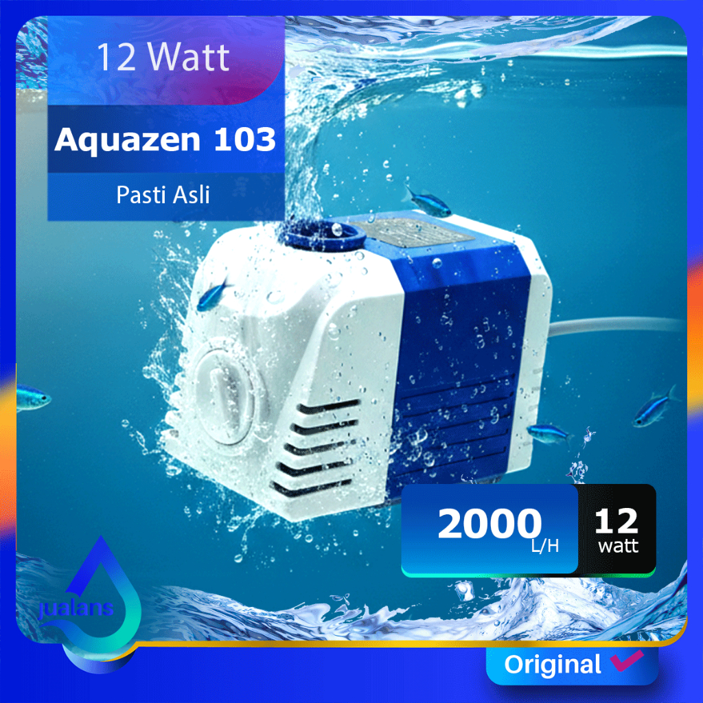 AQUAZEN AZ 103 Pompa Aquarium Kolam 2000 LPH