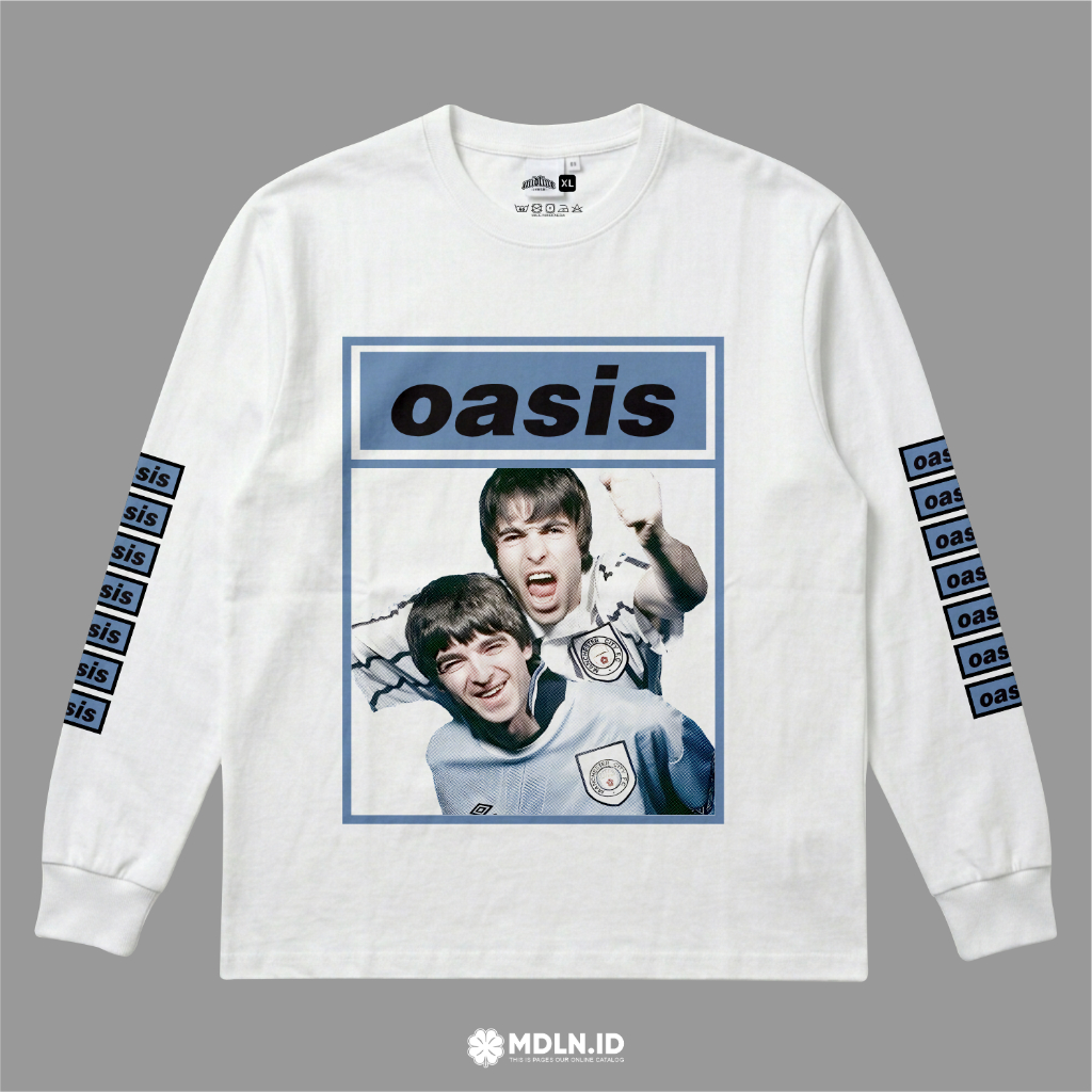 MDLN - KAOS OASIS MAN CITY FANS BAHAN CATTON COMBED 24s PREMIUM