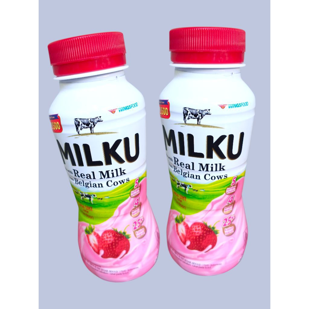 Minuman Sehat Milku UHT Rasa Stroberi