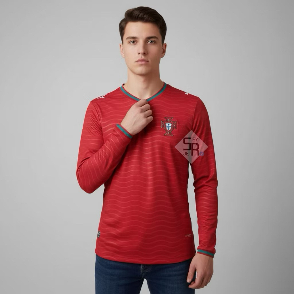 PLAYER ISSUE Jersey Portugal World Cup 2026 Longsleeve - Jersey Portugal Piala Dunia High Quality