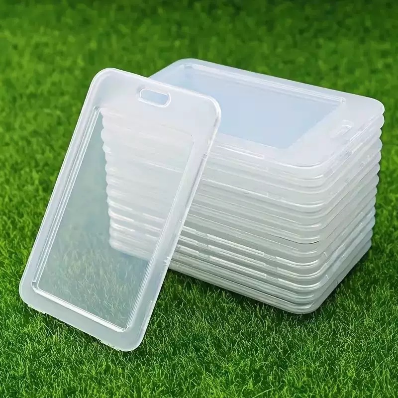ID CARD HOLDER TRANSPARAN NAMETAG HOLDER CARD FRAME POLOS