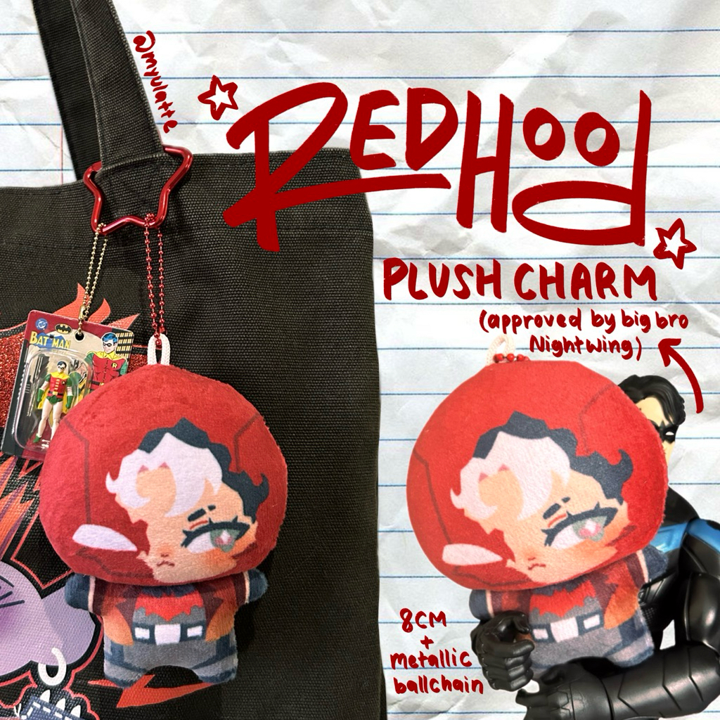 DC Redhood Jason Todd Plush Charm Keychain