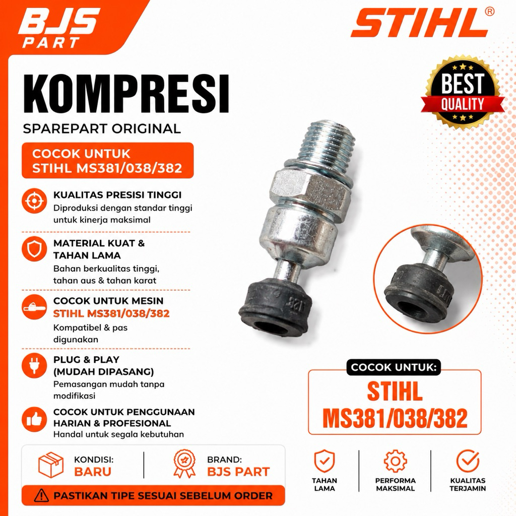 Valve tekanan boring/kompresi/valve Senso ms381/382/038 Senso gergaji kayu