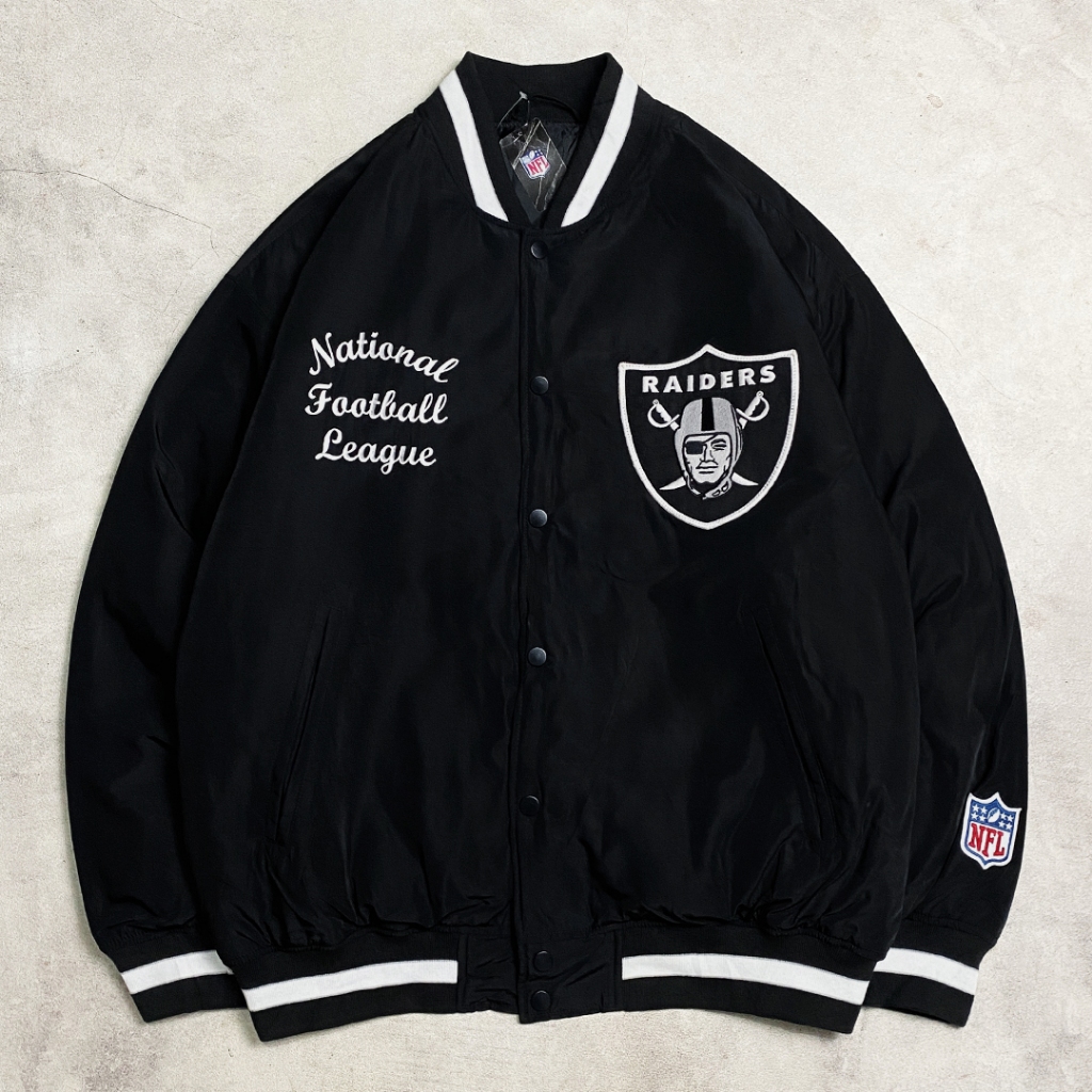 Bomber Varsity NFL Raiders Team x GU Global Uniqlo Varsity Vintage Starter Jacket Baseball Sports