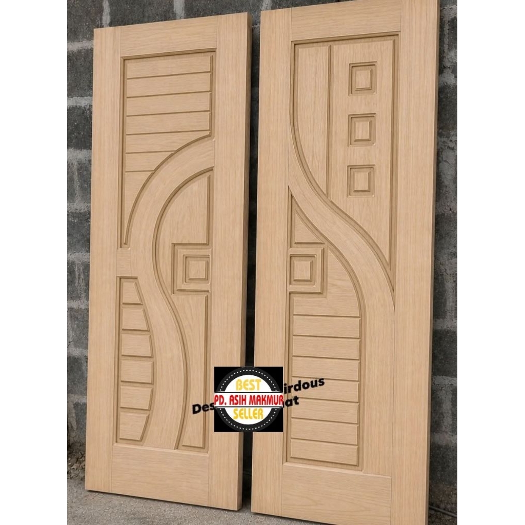 SPESIAL MOTIF KUSEN + PINTU SINGLE KAYU MAHONI