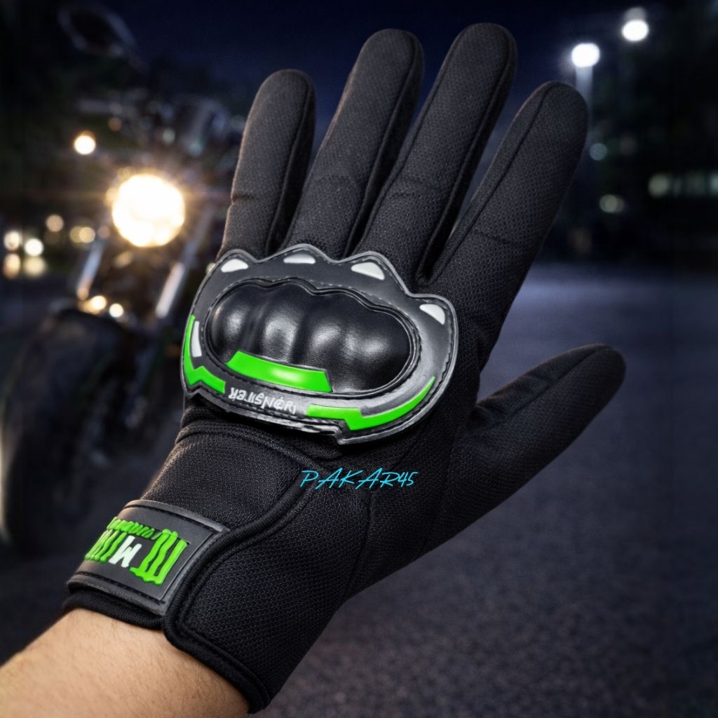 Sarung Tangan Motor Rubber Protector | Pelindung Tangan dengan Knuckle Racing
