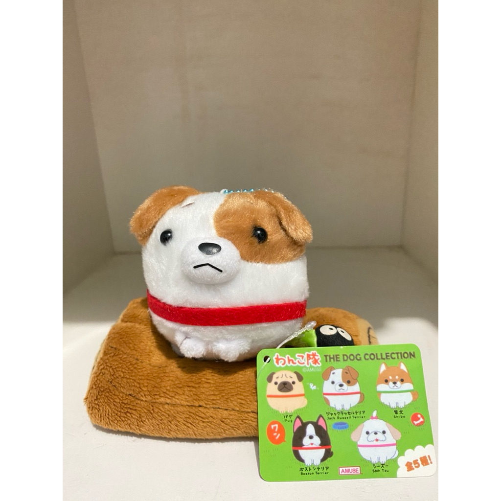 Boneka Gantungan Kunci Amuse Wanko Tai Dog Jack Russell Terrier Original Toy Doll Japan / Ganci Anji