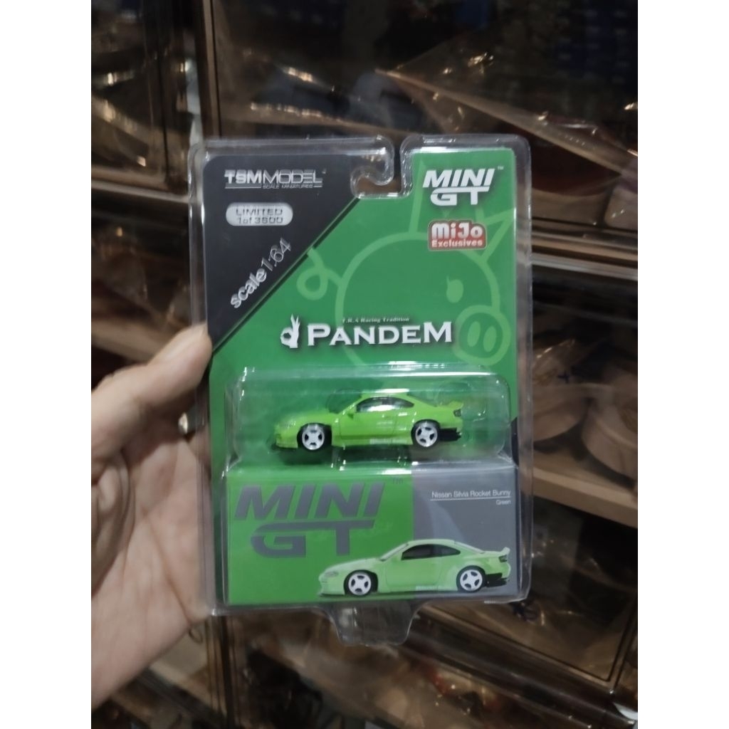 Mini GT Nissan Silvia Pandem Rocket Green