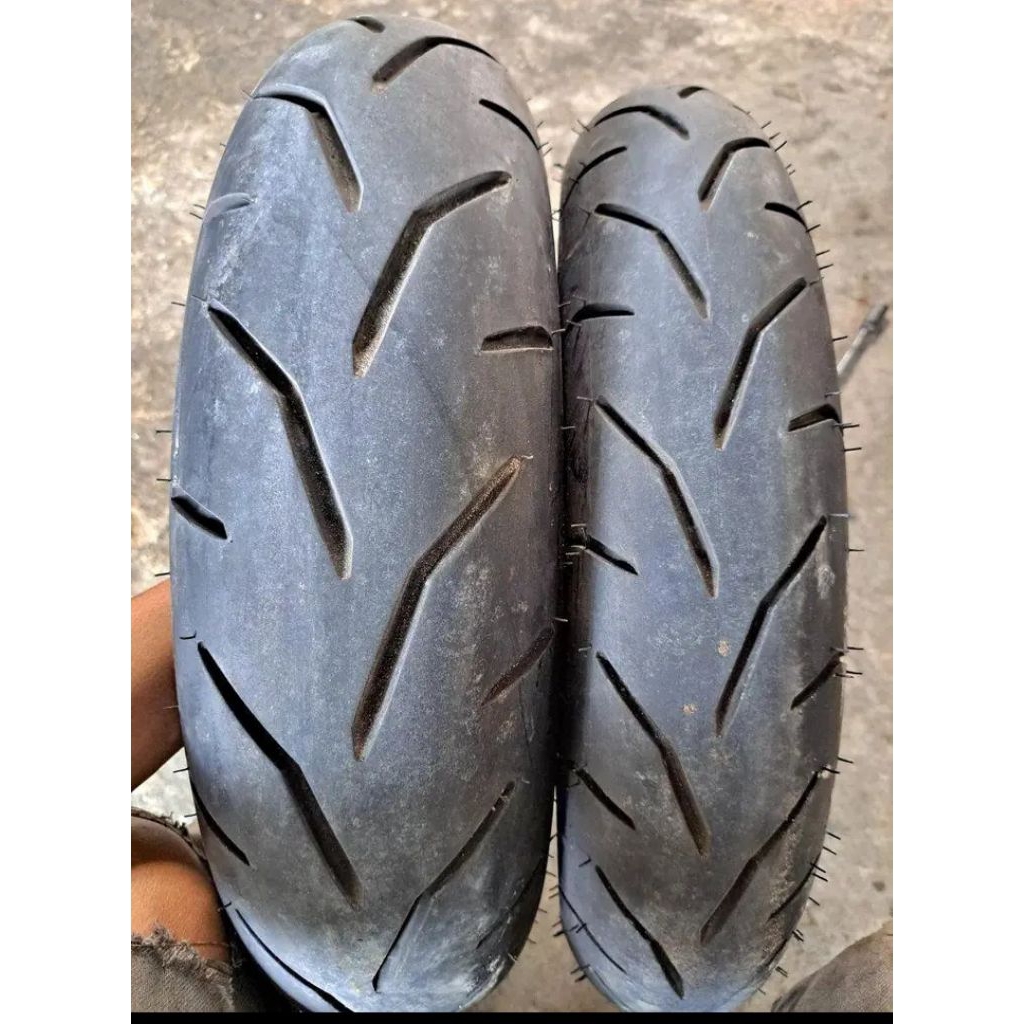 ban aerox second sepasang ukuran 110/80-14&140/70-14 tubles