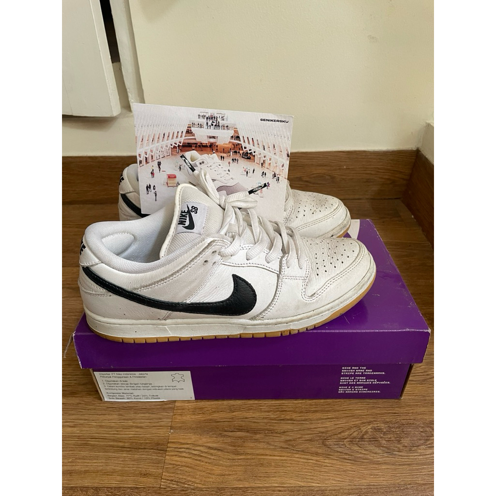 Nike dunk sb low pro white gum men