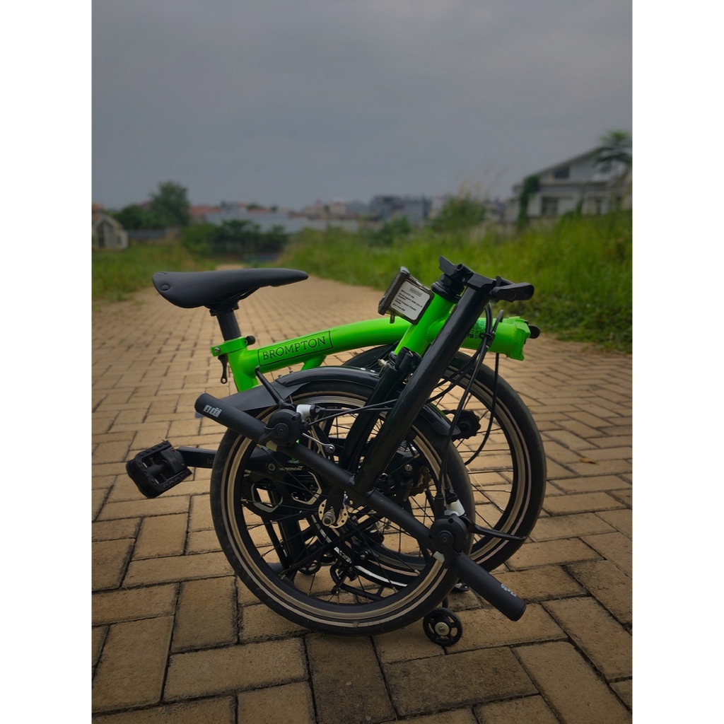 Sepeda Lipat Folding Bike Element Pikes Gen 2 Neon Lime