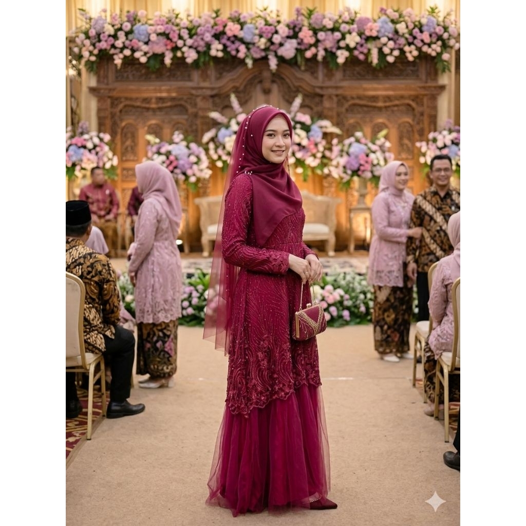 kebaya muslim baju kebaya wanita brokat
